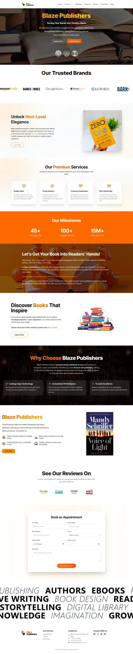 Blaze Publishers website, ebooks websites