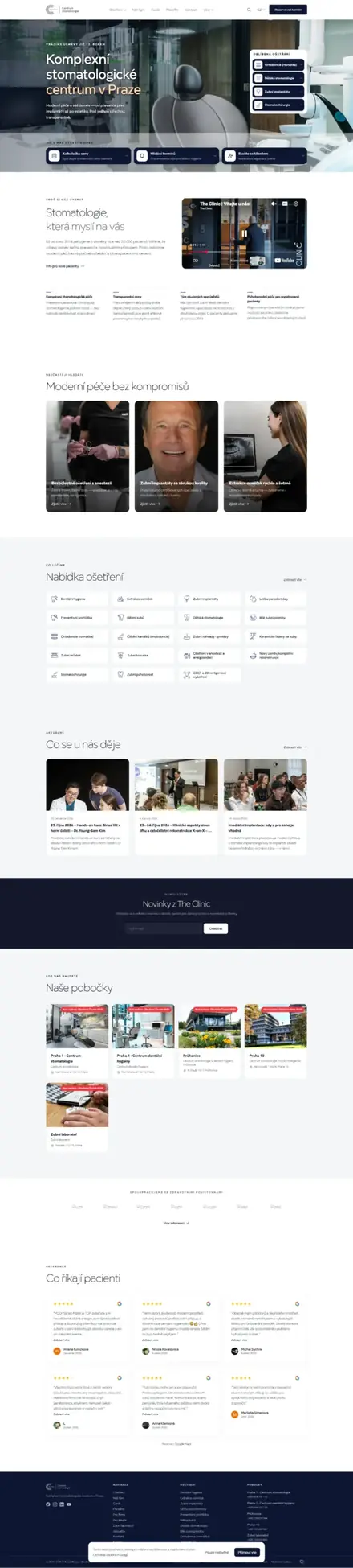 The Clinic website, healthcare websites