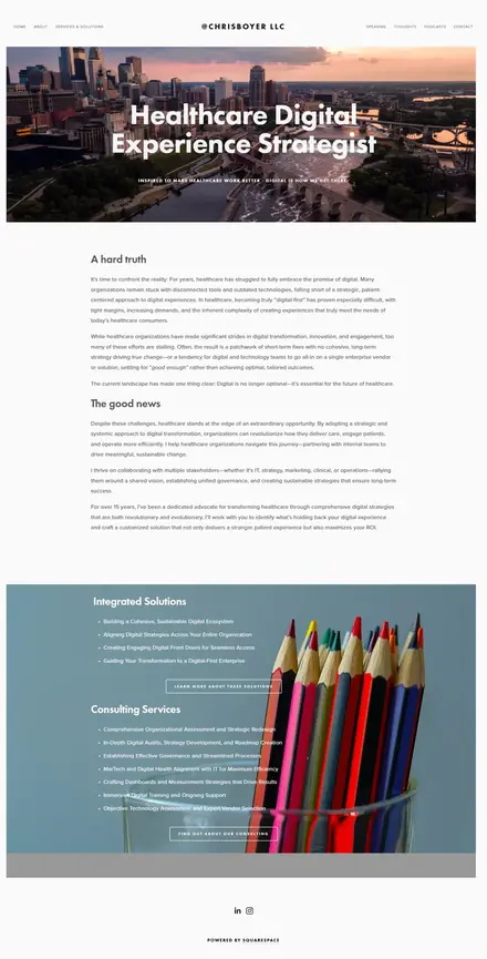Christopher Boyer website, businesses and consultants