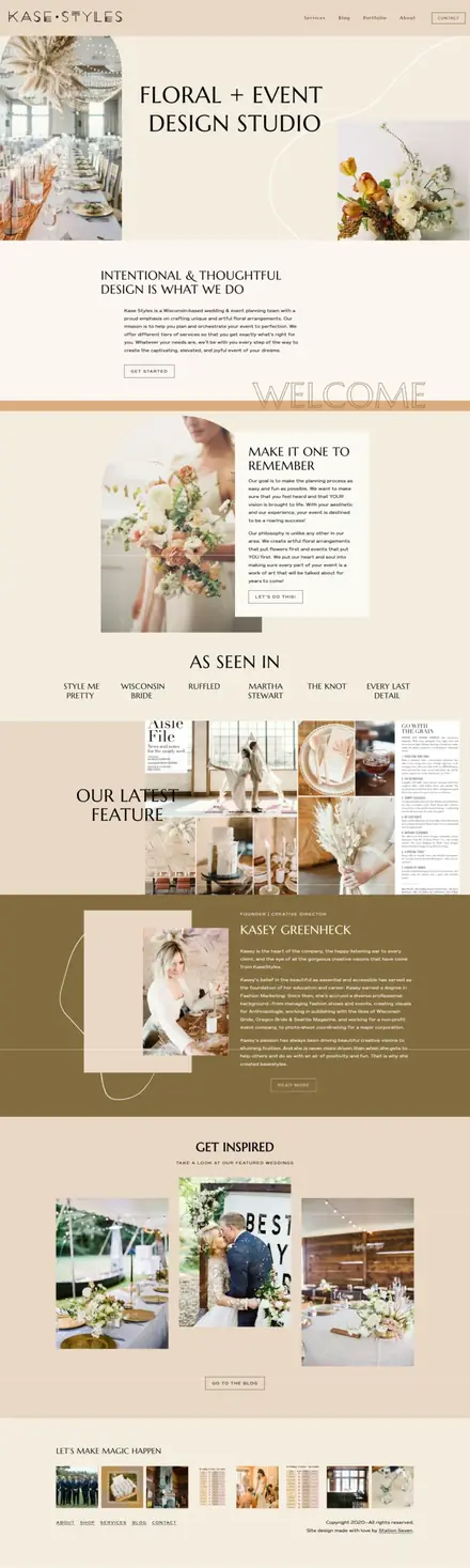 Kase Styles website, businesses and consultants