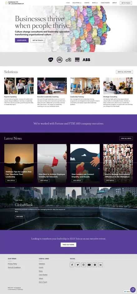 Culture Change Consultants website, businesses and consultants