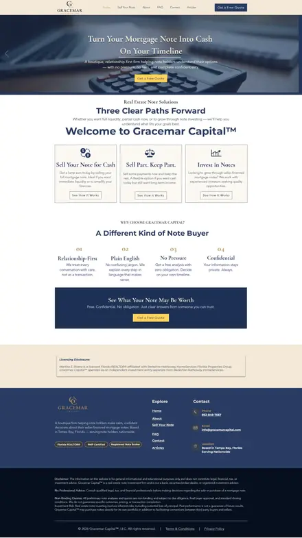 Gracemar Capital website, real estate