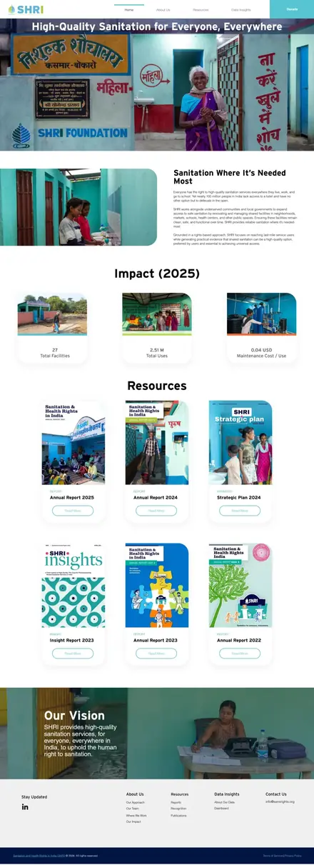 SHRI website, businesses and consultants