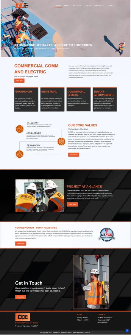 CCE Arizona website, businesses and consultants