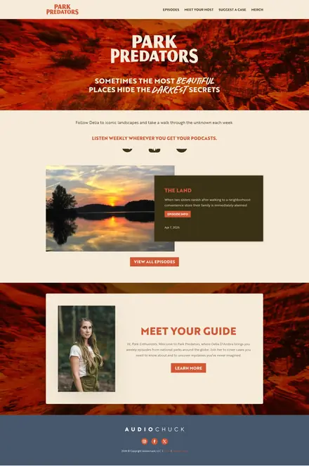 Park Predators website, podcast websites