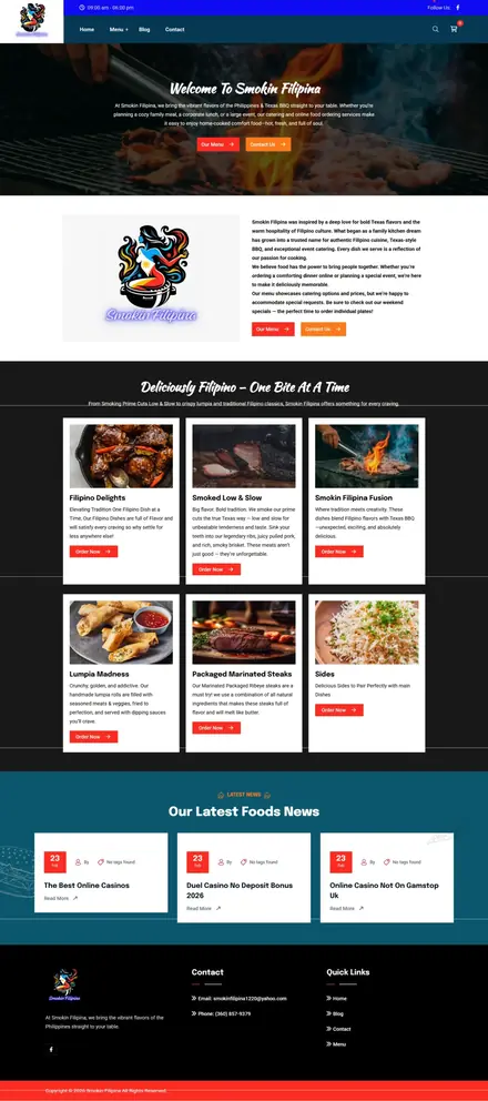 Smokin’ Filipina website, ecommerce websites